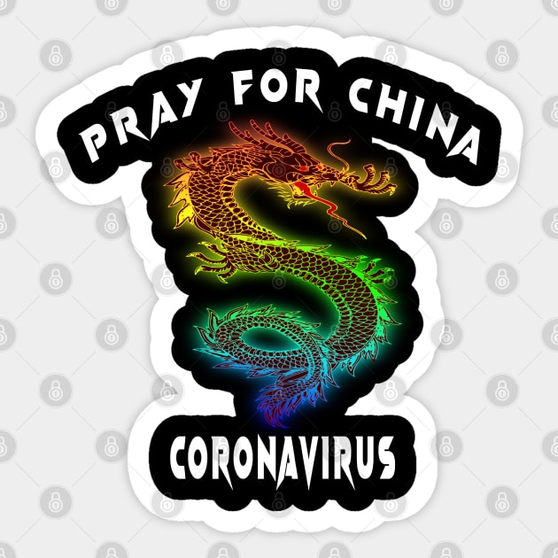 coronavirus china Sticker by TOPTshirt